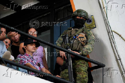 Ecuador's President and presidential candidate Daniel Noboa campaigns ahead of run-off, in Guayaquil