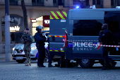 Security incident near the Champs Elysees avenue, in Paris