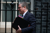 British Prime Minister Keir Starmer takes questions in parliament