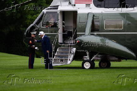 US President Donald Trump Returns to the White House on Memorial Day Weekend