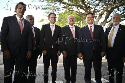 Coletiva Haddad Alcolumbre e Hugo Motta