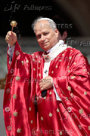 Pope Leo XIV leads the mass for the Jubilee of the Ecclesial Movements, at the Vatican