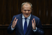 Polish PM Tusk speaks ahead of confidence vote in Warsaw