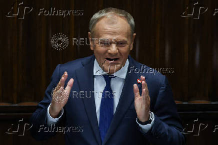 Polish PM Tusk speaks ahead of confidence vote in Warsaw