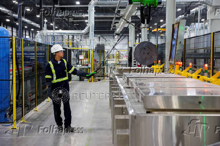 Magna Aluminum Profile's new facility is North America's fully-electric and automated aluminum extrusion line, in Salaberry de Valleyfield