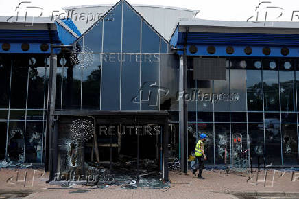 Aftermath of riots in Ballymena