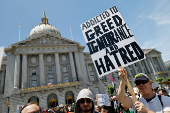 One of several nationwide ?No Kings? protests against President Trump in San Francisco