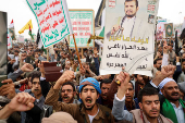 Yemenis rally in Sanaa to show support to Palestinians