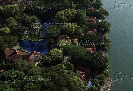 A view of Resort World Sentosa?s Equarius Villas on Sentosa Island in Singapore