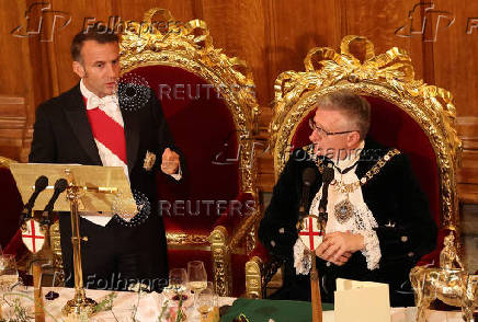 French President Macron visits Britain