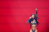 Katy Perry performs at the Kia Forum in Inglewood, California