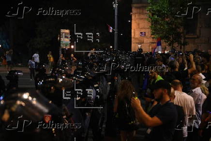 Anti-government protest in Belgrade