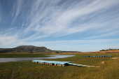 Vista do lago de Furnas com nível de