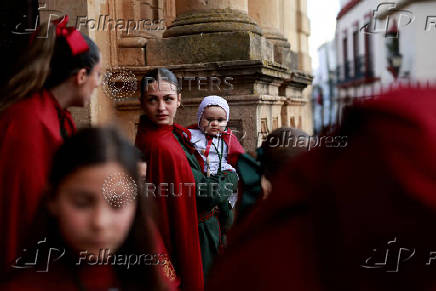 Procession during Holy Week in Ronda