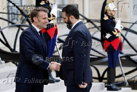 French President Macron meets Syria's President Ahmed al-Sharaa in Paris