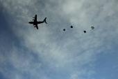 Spanish army airborne brigade lands near Daugavpils