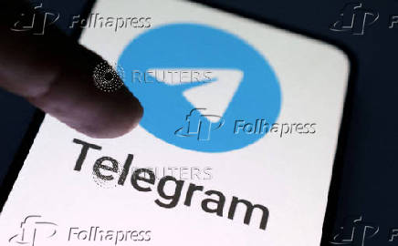 FILE PHOTO: Illustration shows Telegram app logo