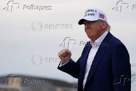 U.S. President Trump arrives at Joint Base Andrews