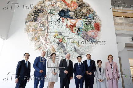 German President Frank-Walter Steinmeier visits the Institute of Science in Tokyo