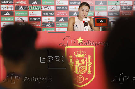 Rueda de prensa tras el entrenamiento selección española femenina de fútbol