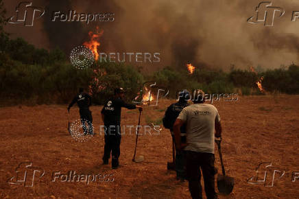 Wildfire approaching Trancoso