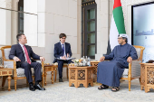 Sheikh Mansour bin Zayed Al Nahyan, UAE Vice President and Deputy Prime Minister meets with Igor Krasnov, Prosecutor-General of Russia, in Abu Dhabi