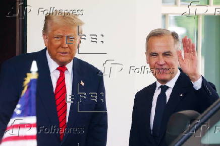 US President Trump meets Canadian Prime Minister Carney at the White House