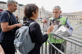Faithful gather in St. Peter's Square the day after Pope Leo XIV's election