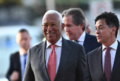 Canciller brasileño recibe al presidente del Consejo Europeo, António Costa