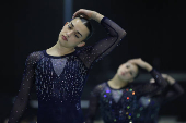 Atletas entrenan para el Panamericano de Gimnasia