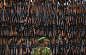 Destruction of an assortment of illicit firearms and small weapons recovered during various security operations in Bulbul area of Ngong district