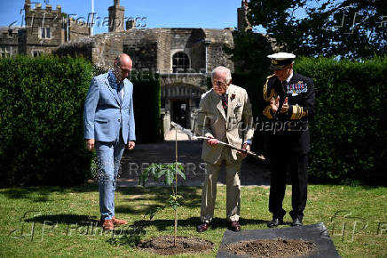 Britain's King Charles visits Walmer Castle