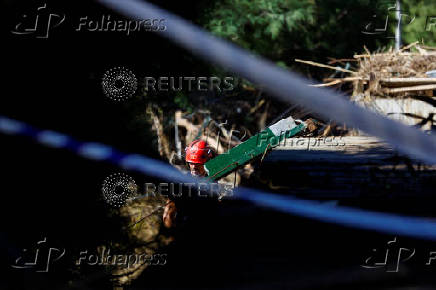 Search and rescue operations take place in Cubelles where two people are missing due to heavy rains