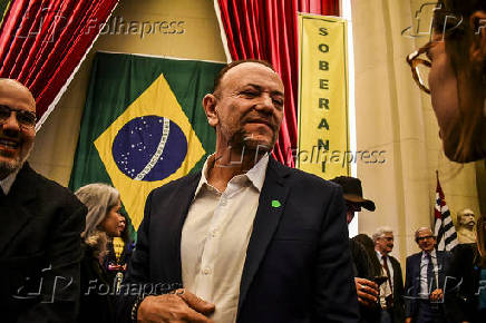Presidente do Partido dos Trabalhadores no ato em defesa da soberania nacional - USP
