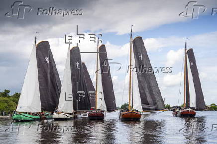 Third day of Frisian sailing competitions Skutsjesilen