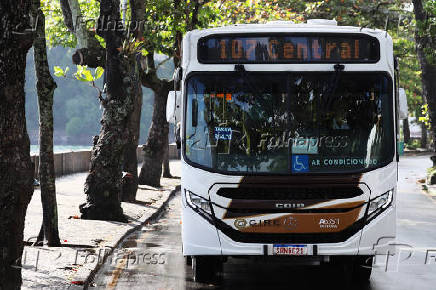 Movimentação de ônibus no Rio de Janeiro.