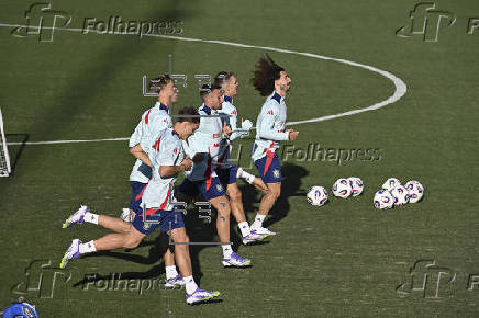 Entrenamiento de la selección española