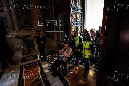 People participate in a Jubilee for the sick at the Vatican
