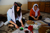 Preparation for the Yazidi Red Wednesday festival, in Shekhan