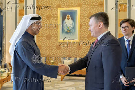 Sheikh Mansour bin Zayed Al Nahyan, UAE Vice President and Deputy Prime Minister receives Igor Krasnov, Prosecutor-General of Russia, in Abu Dhabi