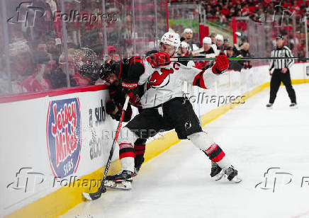 NHL: Stanley Cup Playoffs-New Jersey Devils at Carolina Hurricanes