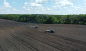 Farmers sow sunflower in Rostov region