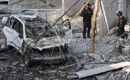 Aftermath of a strike from Iran on Israel, in Ramat Gan