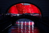 General rehearsal of the Scarlet Sails celebration in Saint Petersburg