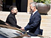 Denmark officially takes over the EU presidency - EU leaders arrive at Marselisborg Castle, King Frederik, the royal couple