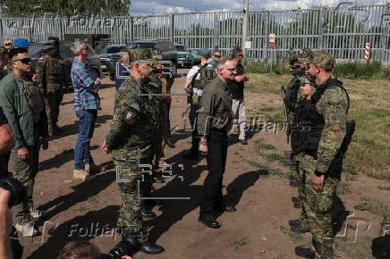 President of the Republic of Poland Andrzej Duda visit Polish-Belarus border