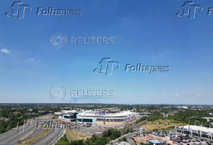 Drone views of Coventry City's Coventry Building Society Arena