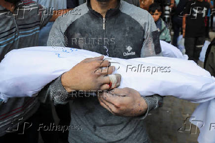 Aftermath of overnight Israeli strikes, in Gaza City