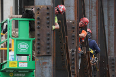 Construction work continues on the U.S. Federal Reserve building campus in Washington