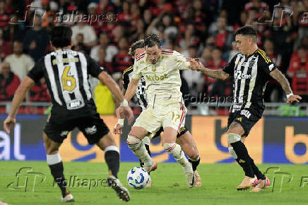 Partida entre Flamengo e Atletico Mineiro válida pela  Copa do Brasil.